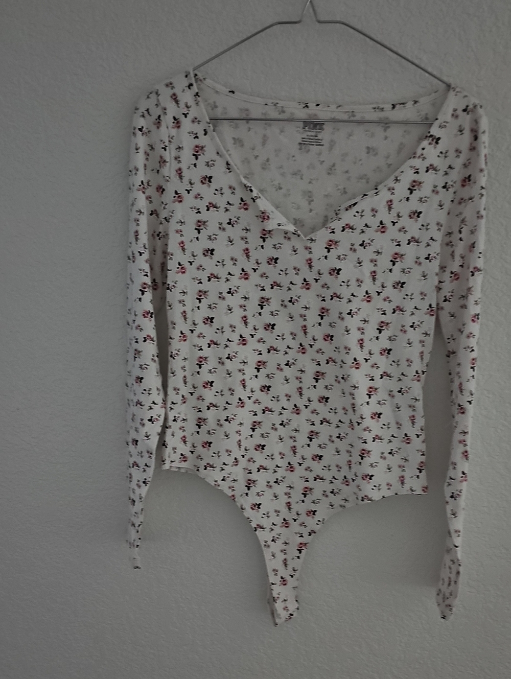 Victoria's Secret Floral Bodysuite Size M Cottage Core